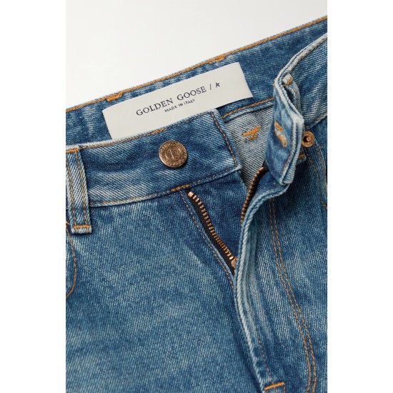 Journey distressed high-rise flared jeans Journey distressed high-rise flared jeans