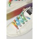 Superstar perforated distressed leather sneakers Superstar perforated distressed leather sneakers