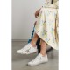 Super-Star embellished distressed glittered leather sneakers Super-Star embellished distressed glittered leather sneakers