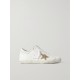Super-Star embellished distressed glittered leather sneakers Super-Star embellished distressed glittered leather sneakers