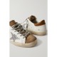 Superstar glittered distressed leather and suede sneakers Superstar glittered distressed leather and suede sneakers