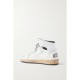 Sky-Star distressed printed leather high-top sneakers Sky-Star distressed printed leather high-top sneakers