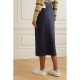 Appliquéd gabardine midi skirt Appliquéd gabardine midi skirt