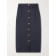 Appliquéd gabardine midi skirt Appliquéd gabardine midi skirt