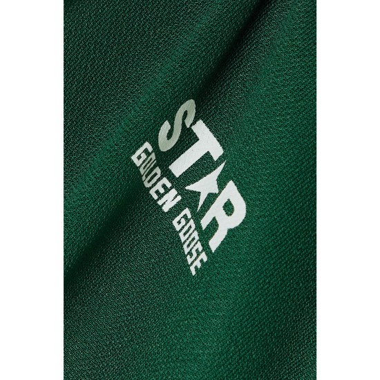 Webbing-trimmed piqué track jacket Webbing-trimmed piqué track jacket
