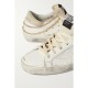 Superstar chain-embellished distressed leather and suede sneakers Superstar chain-embellished distressed leather and suede sneakers