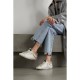 Superstar chain-embellished distressed leather and suede sneakers Superstar chain-embellished distressed leather and suede sneakers