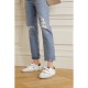 Old School distressed leather sneakers Old School distressed leather sneakers