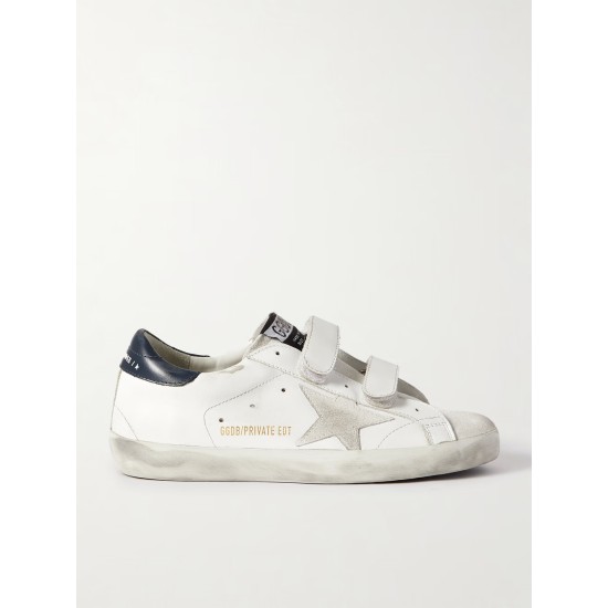 Old School distressed leather sneakers Old School distressed leather sneakers