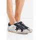 Superstar distressed metallic leather and suede sneakers Superstar distressed metallic leather and suede sneakers